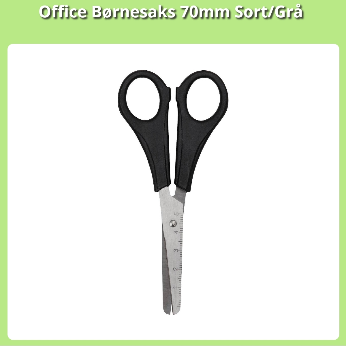 Anmeldelse af Office Børnesaks 70mm Sort/Grå