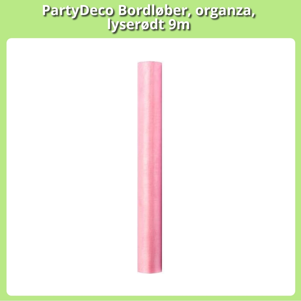 Anmeldelse af PartyDeco Bordløber, organza, lyserødt 9m