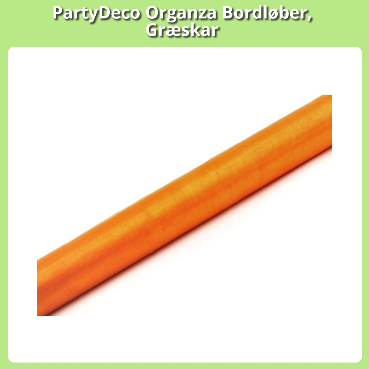 Anmeldelse af PartyDeco Organza Bordløber, Græskar