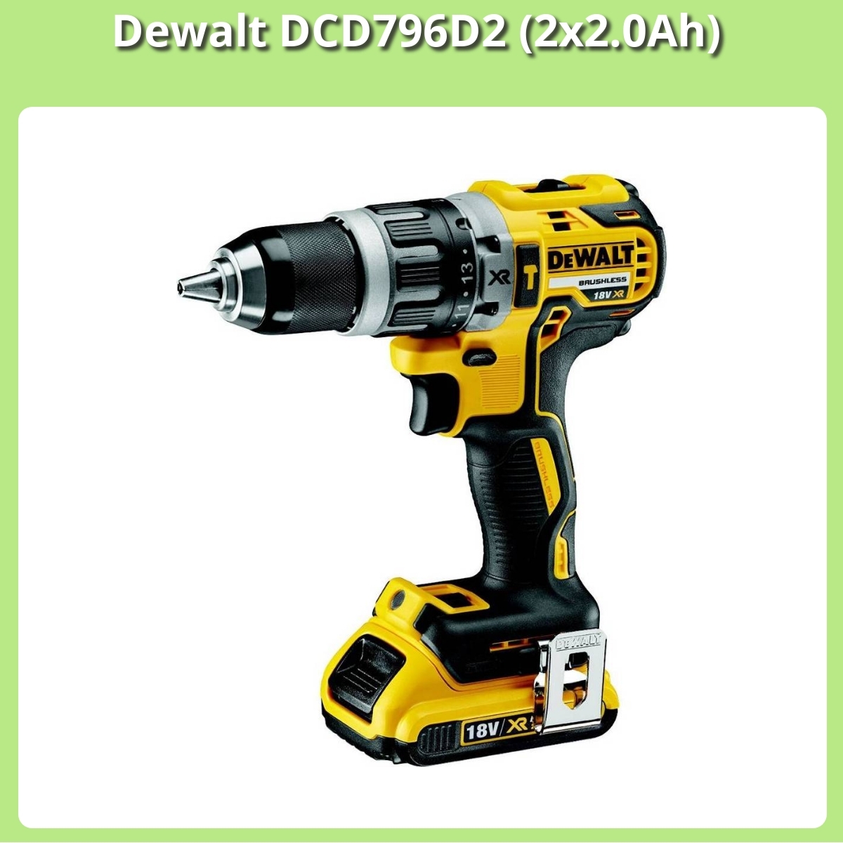 Anmeldelse af Dewalt DCD796D2 (2x2.0Ah)