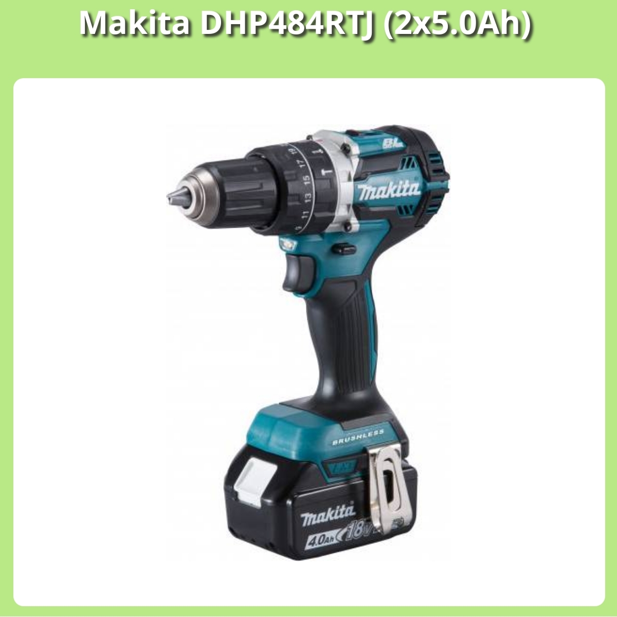 Anmeldelse af Makita DHP484RTJ (2x5.0Ah)