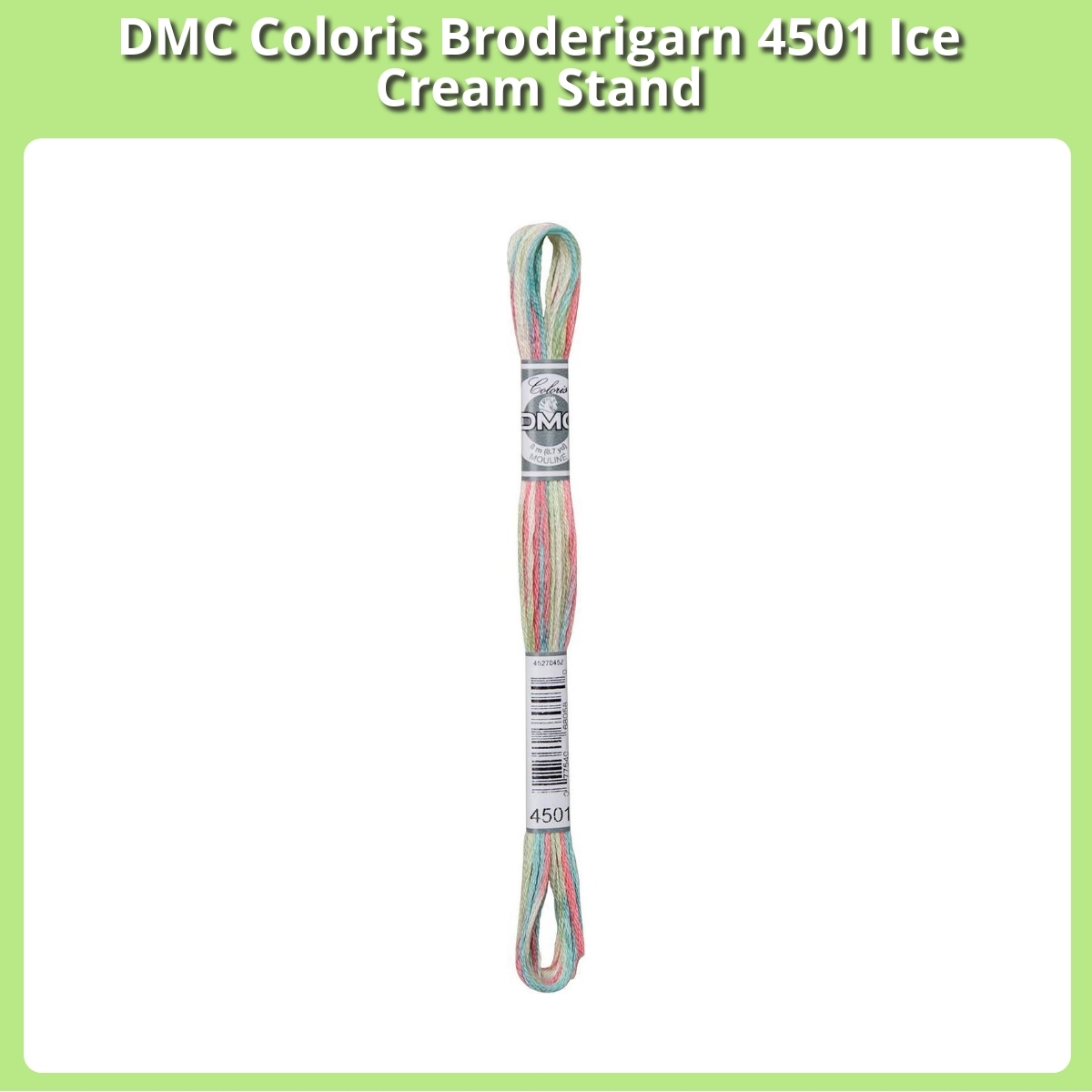 Anmeldelse af DMC Coloris Broderigarn 4501 Ice Cream Stand