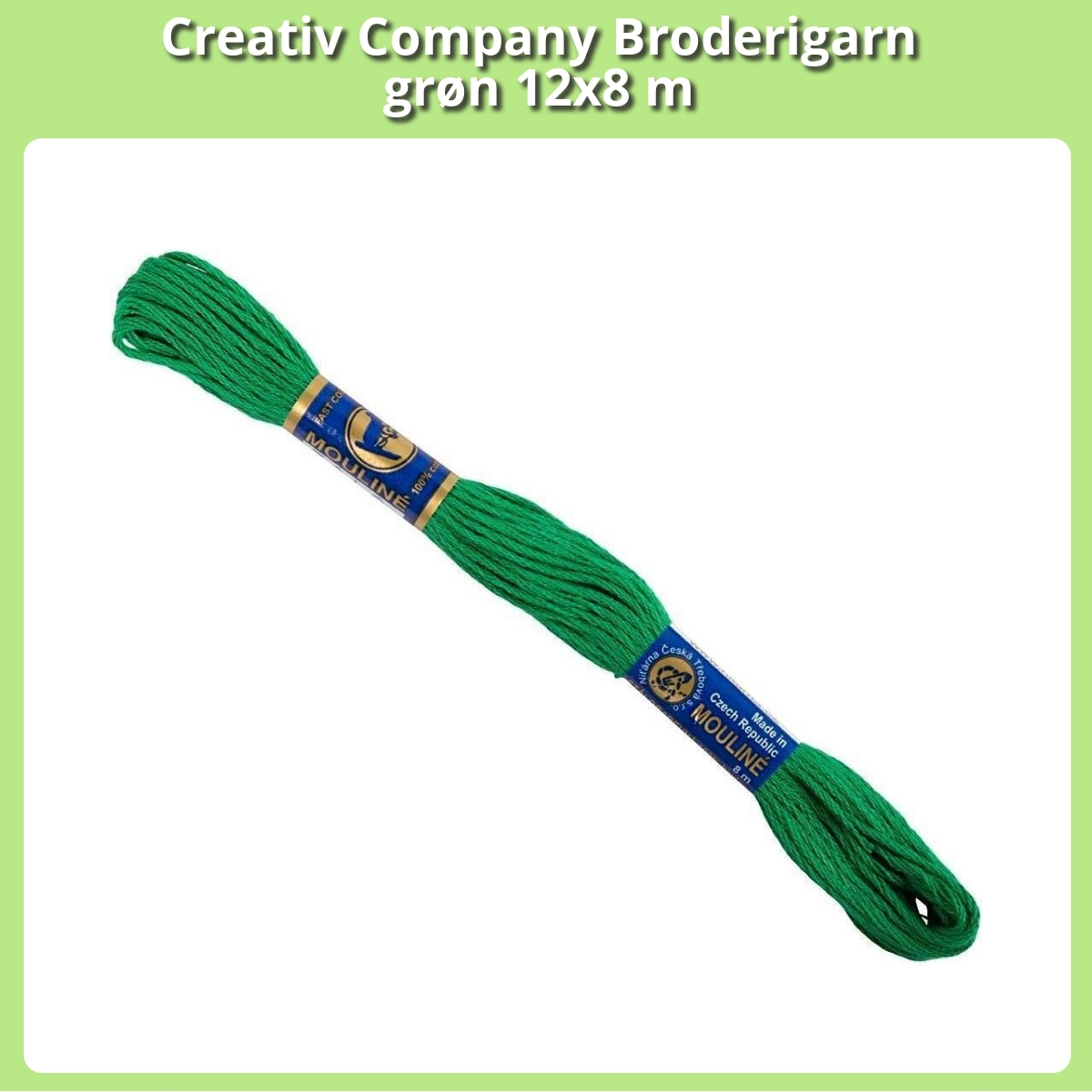 Anmeldelse af Creativ Company Broderigarn grøn 12x8 m