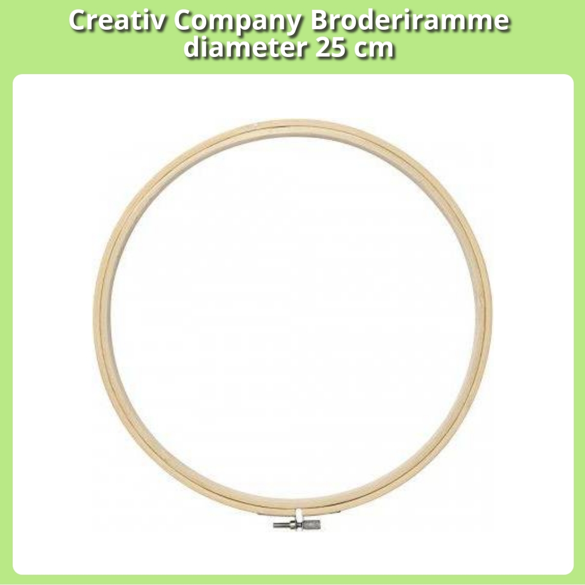 Anmeldelse af Creativ Company Broderiramme diameter 25 cm