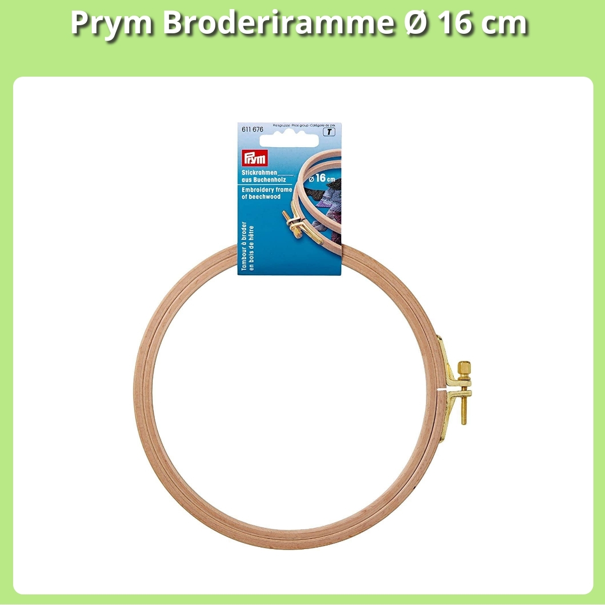 Anmeldelse af Prym Broderiramme Ø 16 cm