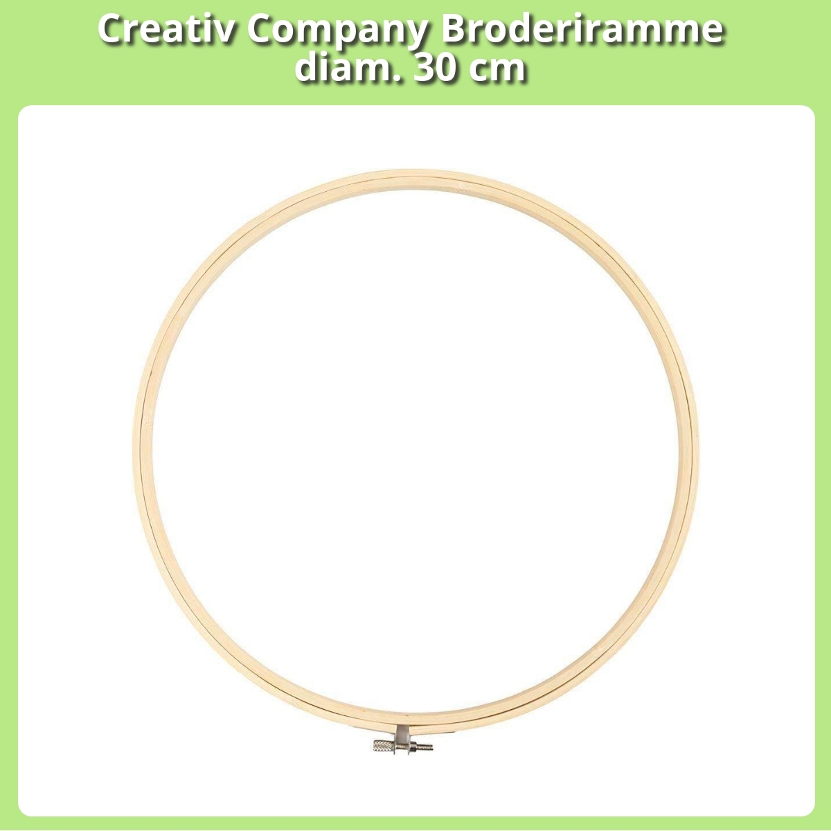 Anmeldelse af Creativ Company Broderiramme diam. 30 cm