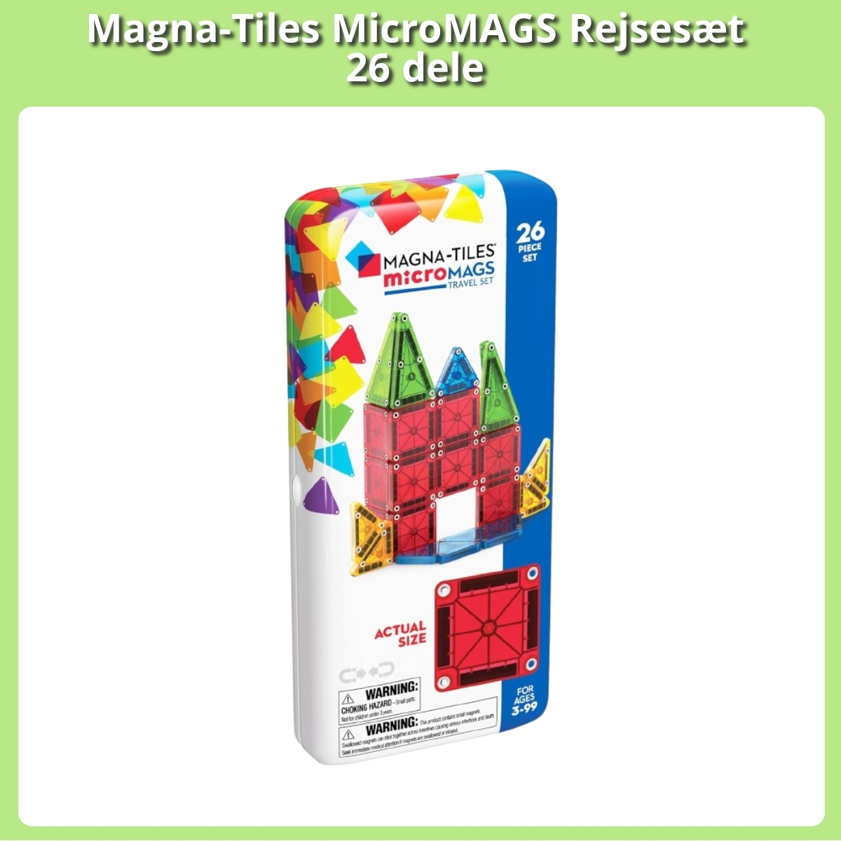 Anmeldelse af Magna-Tiles MicroMAGS Rejsesæt 26 dele