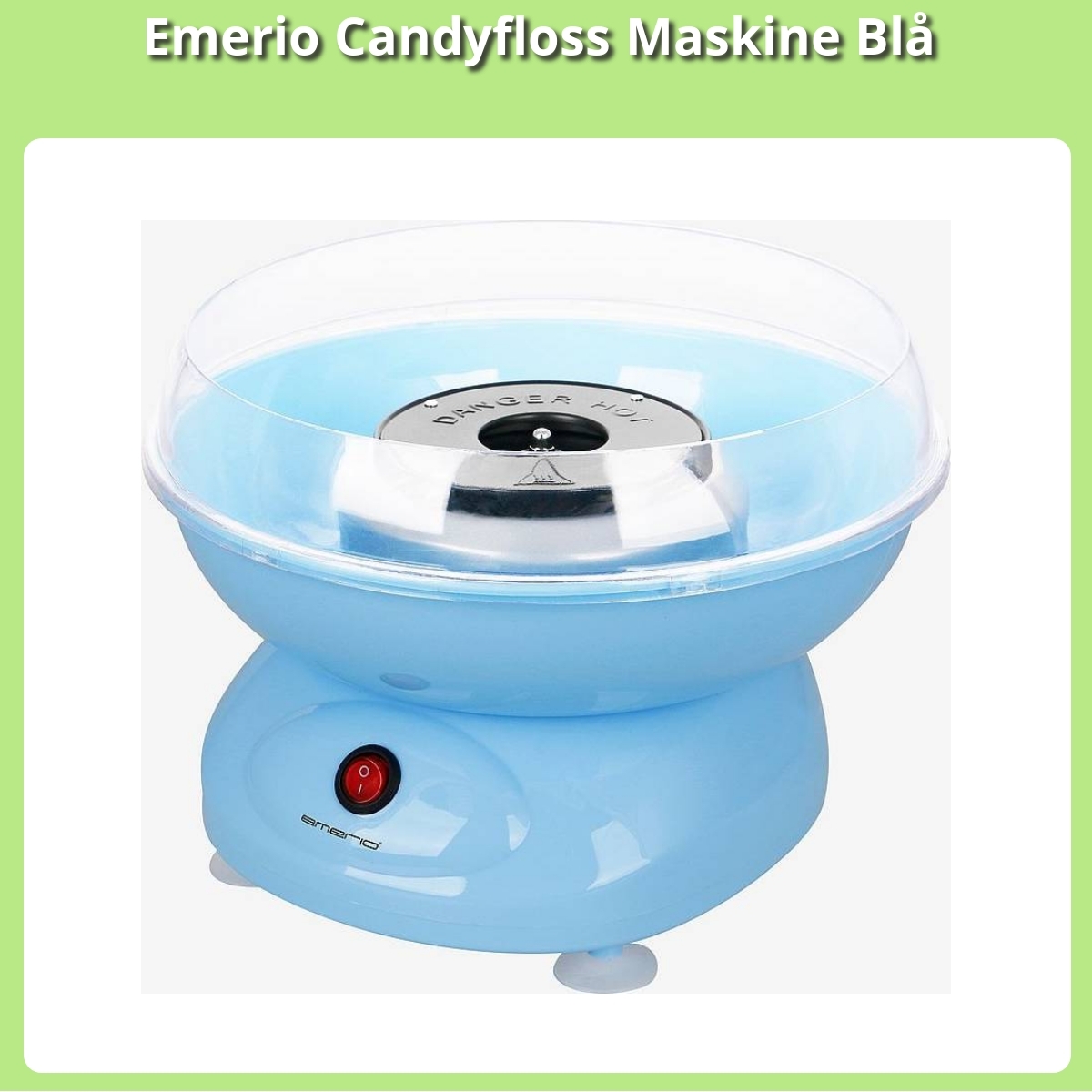 Anmeldelse af Emerio Candyfloss Maskine Blå