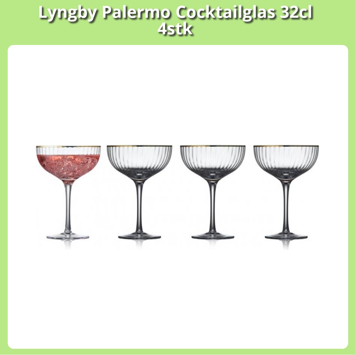 Anmeldelse af Lyngby Palermo Cocktailglas 32cl 4stk
