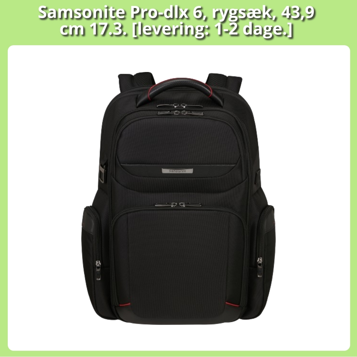 Anmeldelse af Samsonite Pro-dlx 6, rygsæk, 43,9 cm 17.3. [levering: 1-2 dage.]
