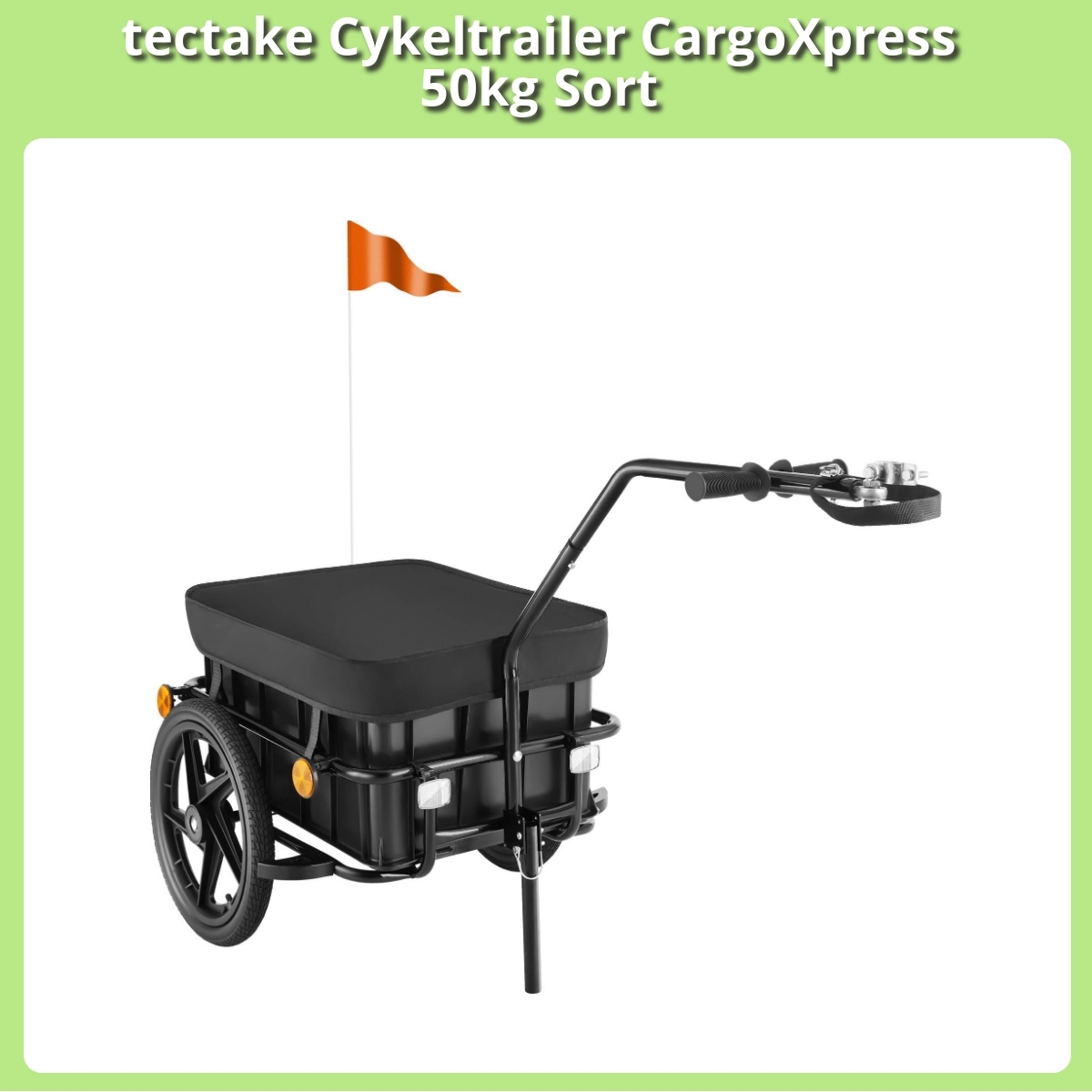 Anmeldelse af tectake Cykeltrailer CargoXpress 50kg Sort