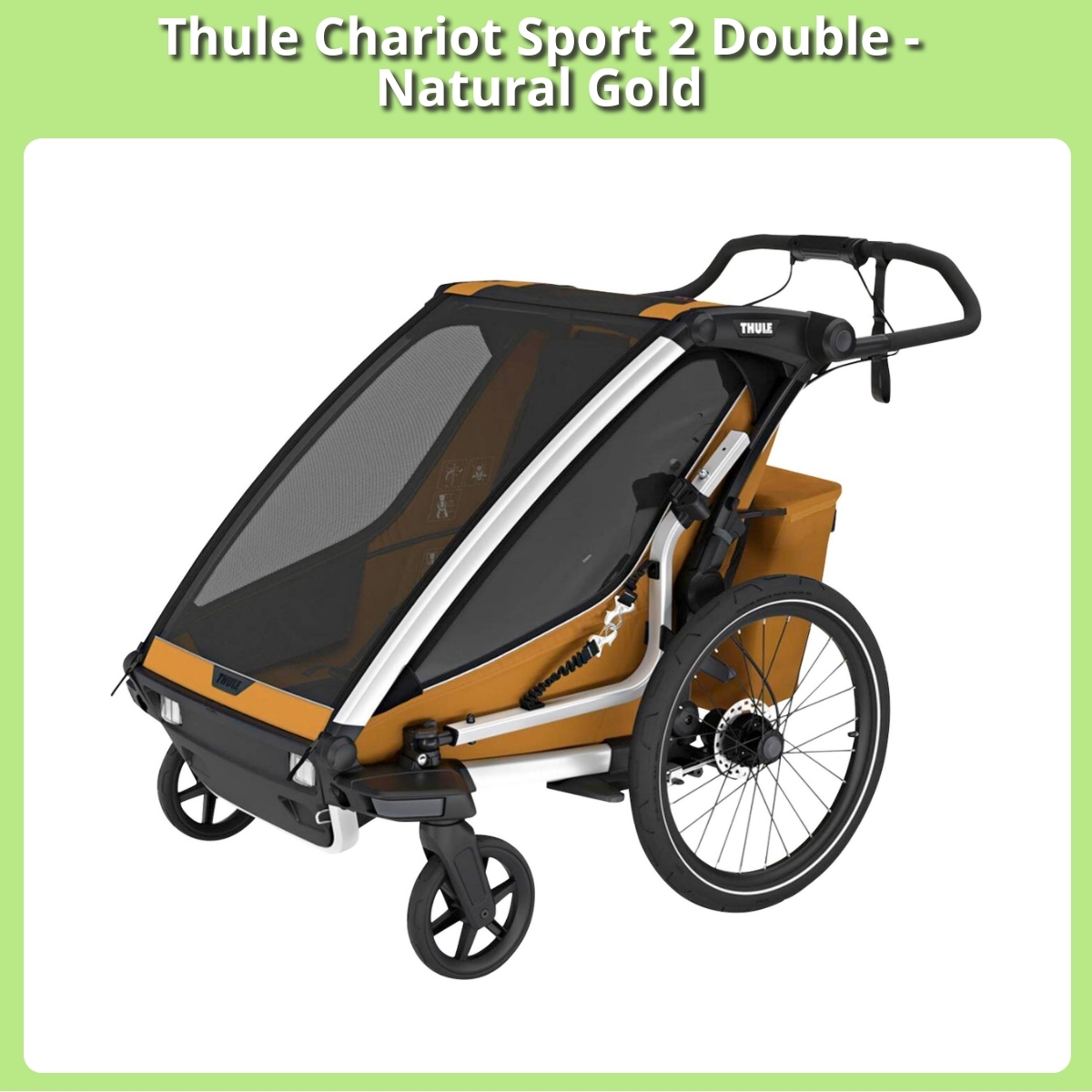 Anmeldelse af Thule Chariot Sport 2 Double - Natural Gold