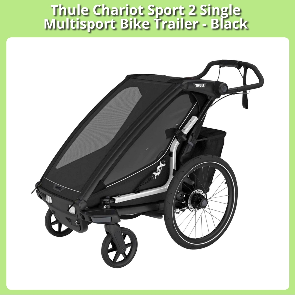 Anmeldelse af Thule Chariot Sport 2 Single Multisport Bike Trailer - Black