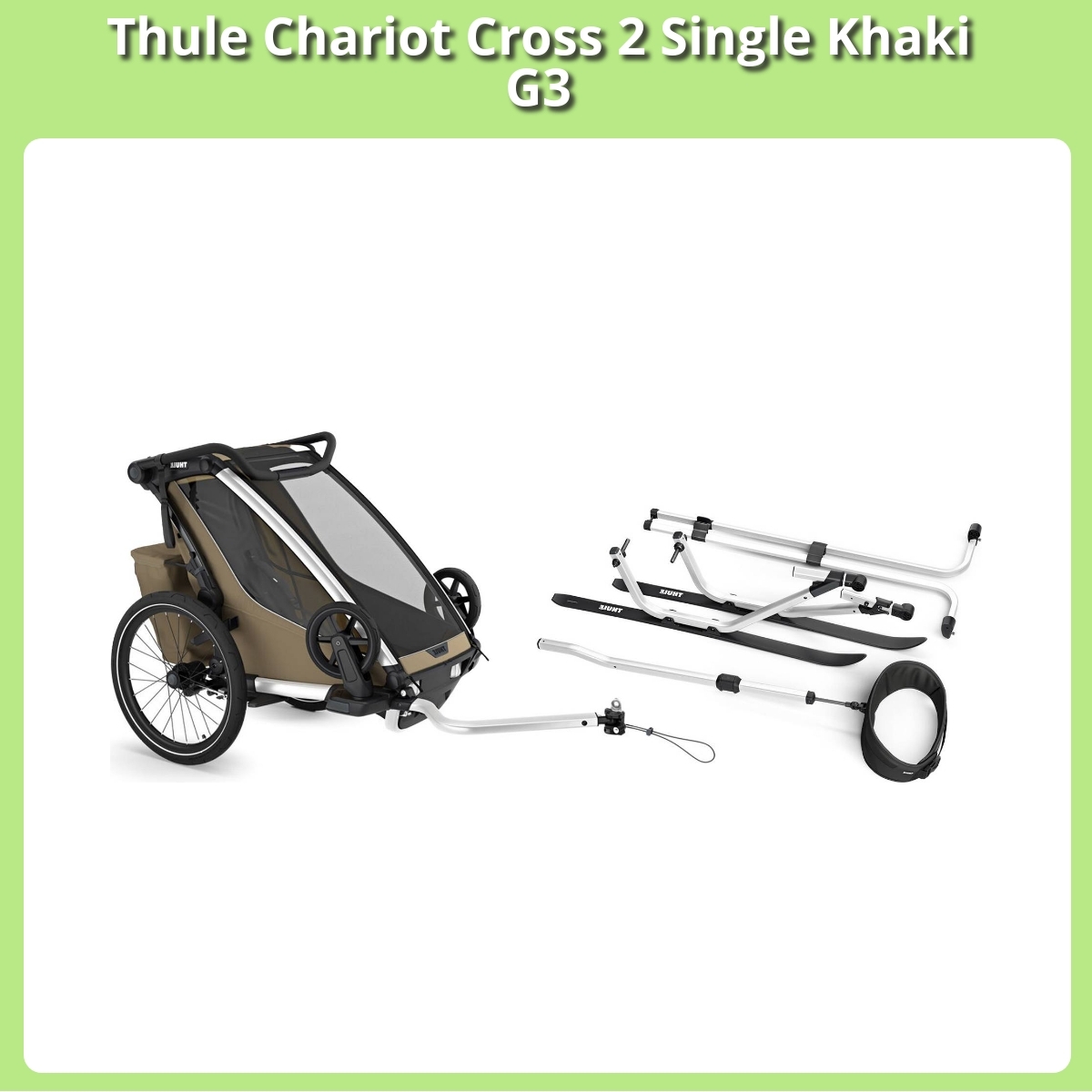 Anmeldelse af Thule Chariot Cross 2 Single Khaki G3