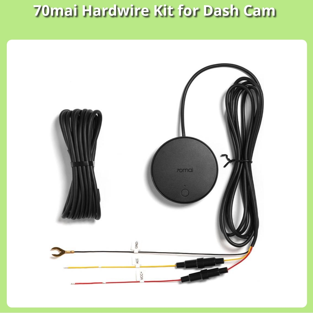 Anmeldelse af 70mai Hardwire Kit for Dash Cam