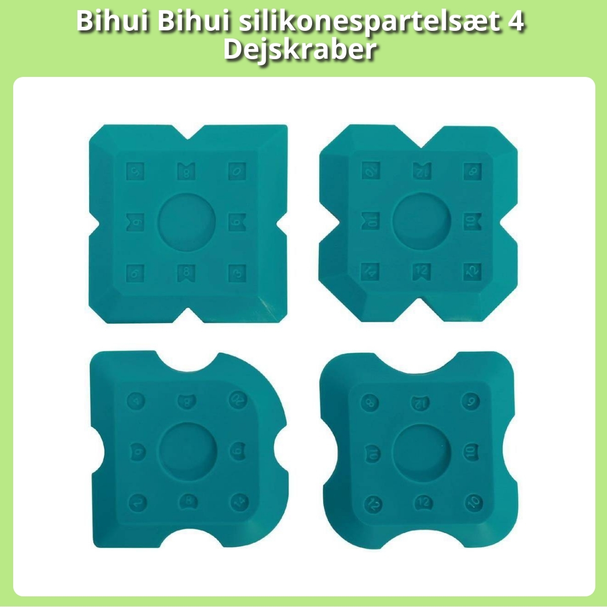 Anmeldelse af Bihui Bihui silikonespartelsæt 4 Dejskraber