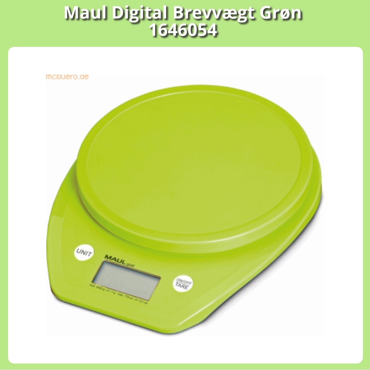 Anmeldelse af Maul Digital Brevvægt Grøn 1646054