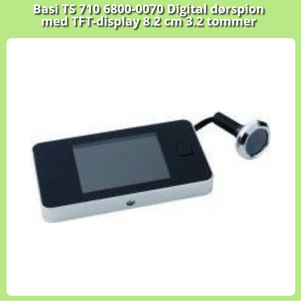 Anmeldelse af Basi TS 710 6800-0070 Digital dørspion med TFT-display 8.2 cm 3.2 tommer