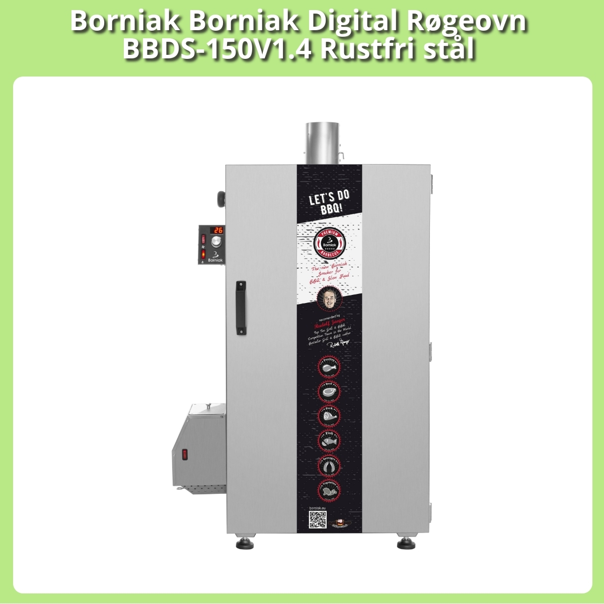 Anmeldelse af Borniak Borniak Digital Røgeovn BBDS-150V1.4 Rustfri stål
