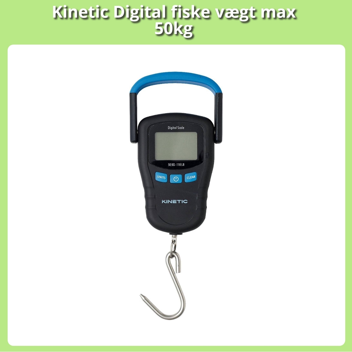Anmeldelse af Kinetic Digital fiske vægt max 50kg