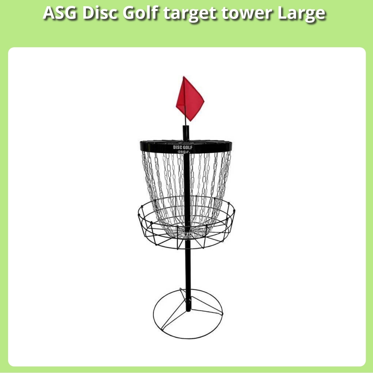 Anmeldelse af ASG Disc Golf target tower Large