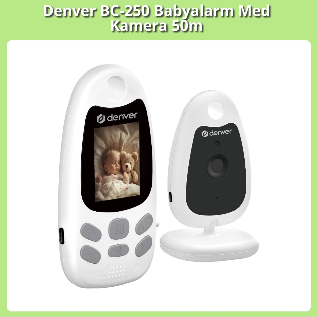 Anmeldelse af Denver BC-250 Babyalarm Med Kamera 50m