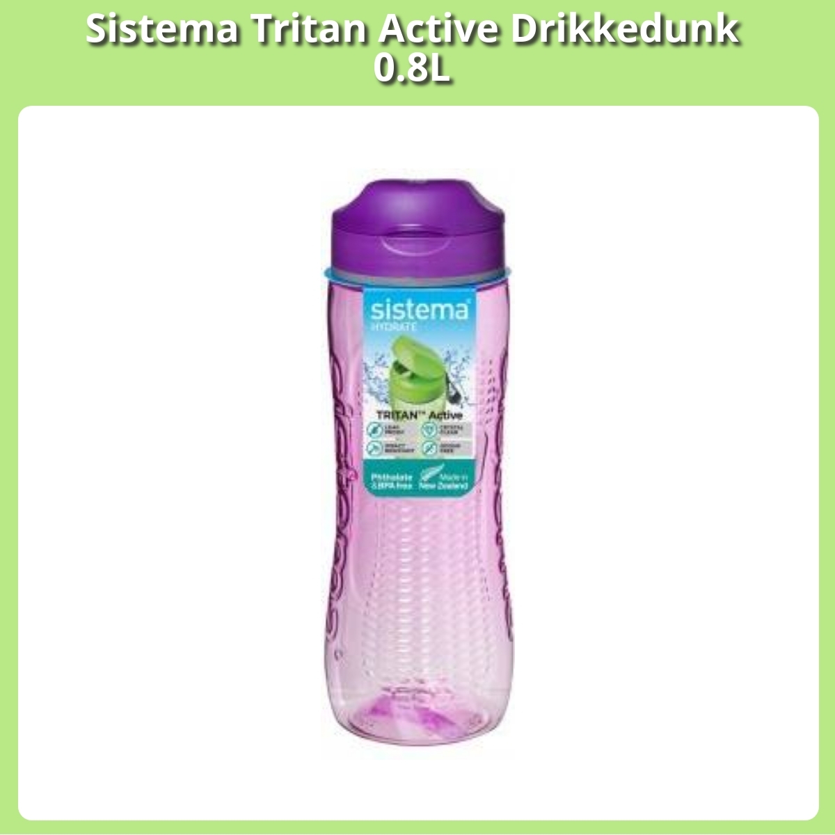 Anmeldelse af Sistema Tritan Active Drikkedunk 0.8L