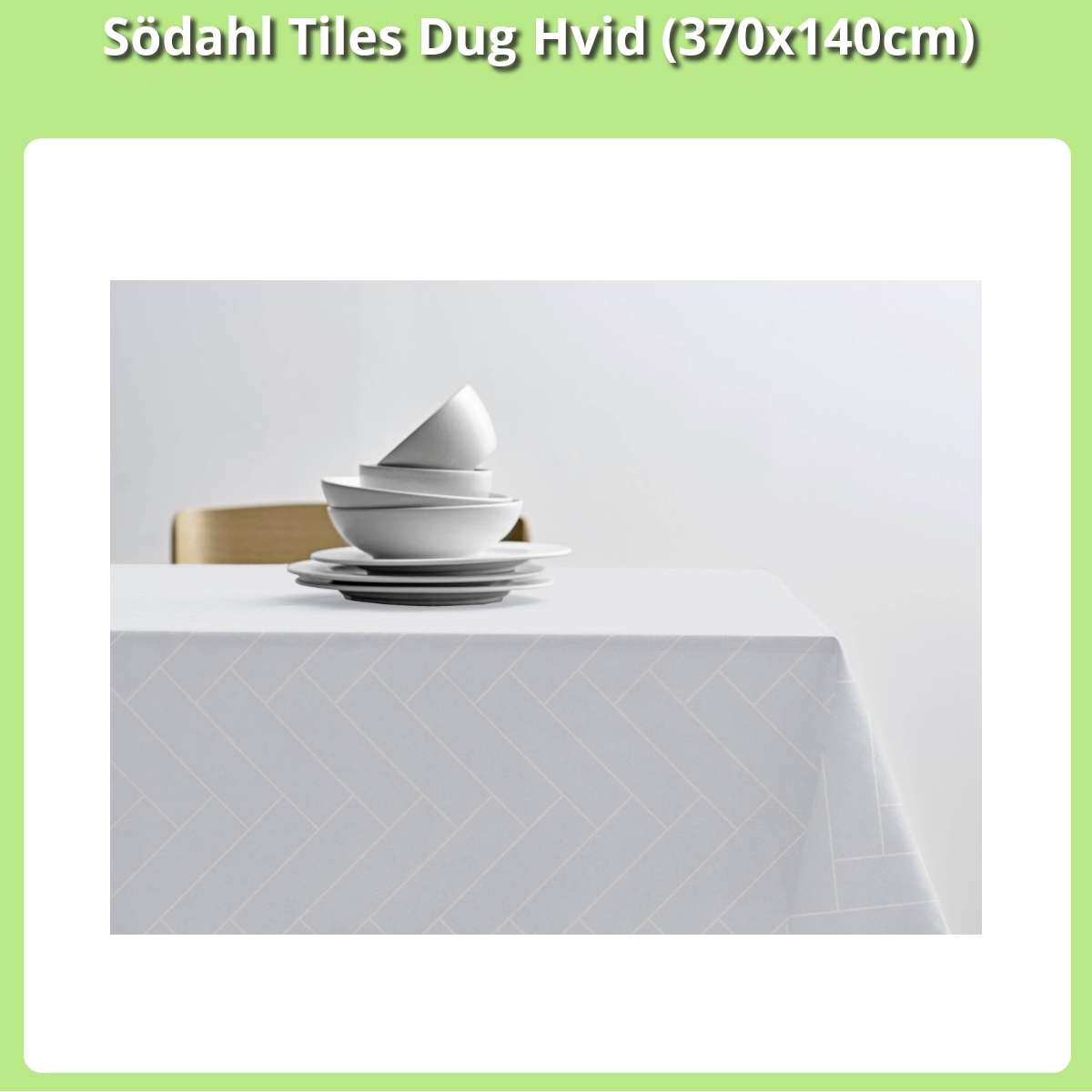 Anmeldelse af Södahl Tiles Dug Hvid (370x140cm)