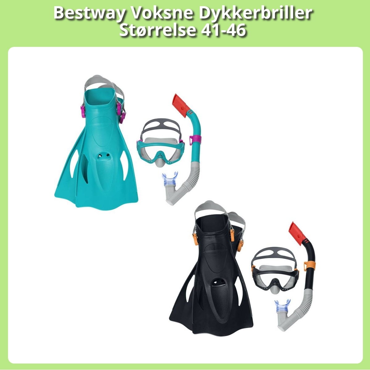 Anmeldelse af Bestway Voksne Dykkerbriller Størrelse 41-46