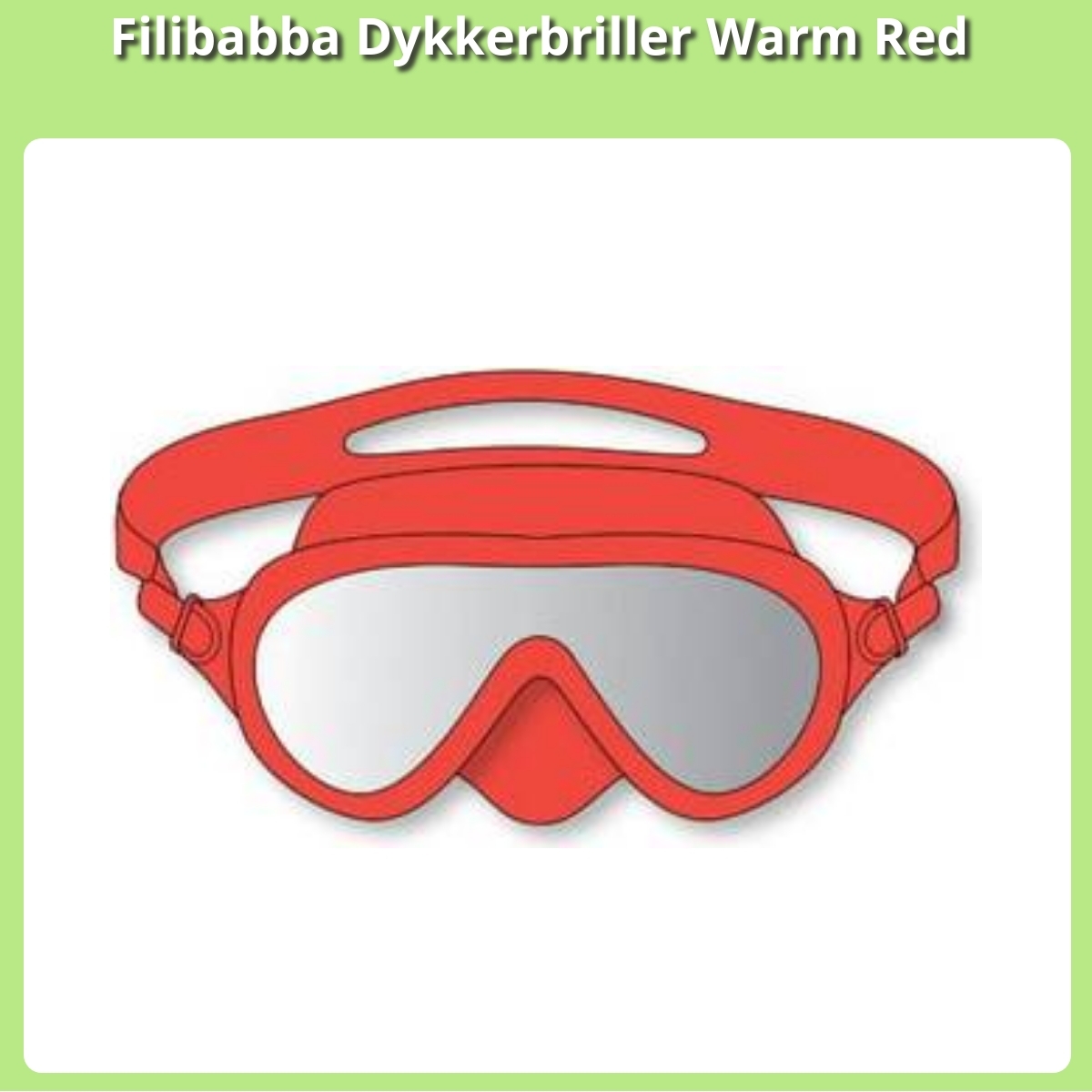 Anmeldelse af Filibabba Dykkerbriller Warm Red