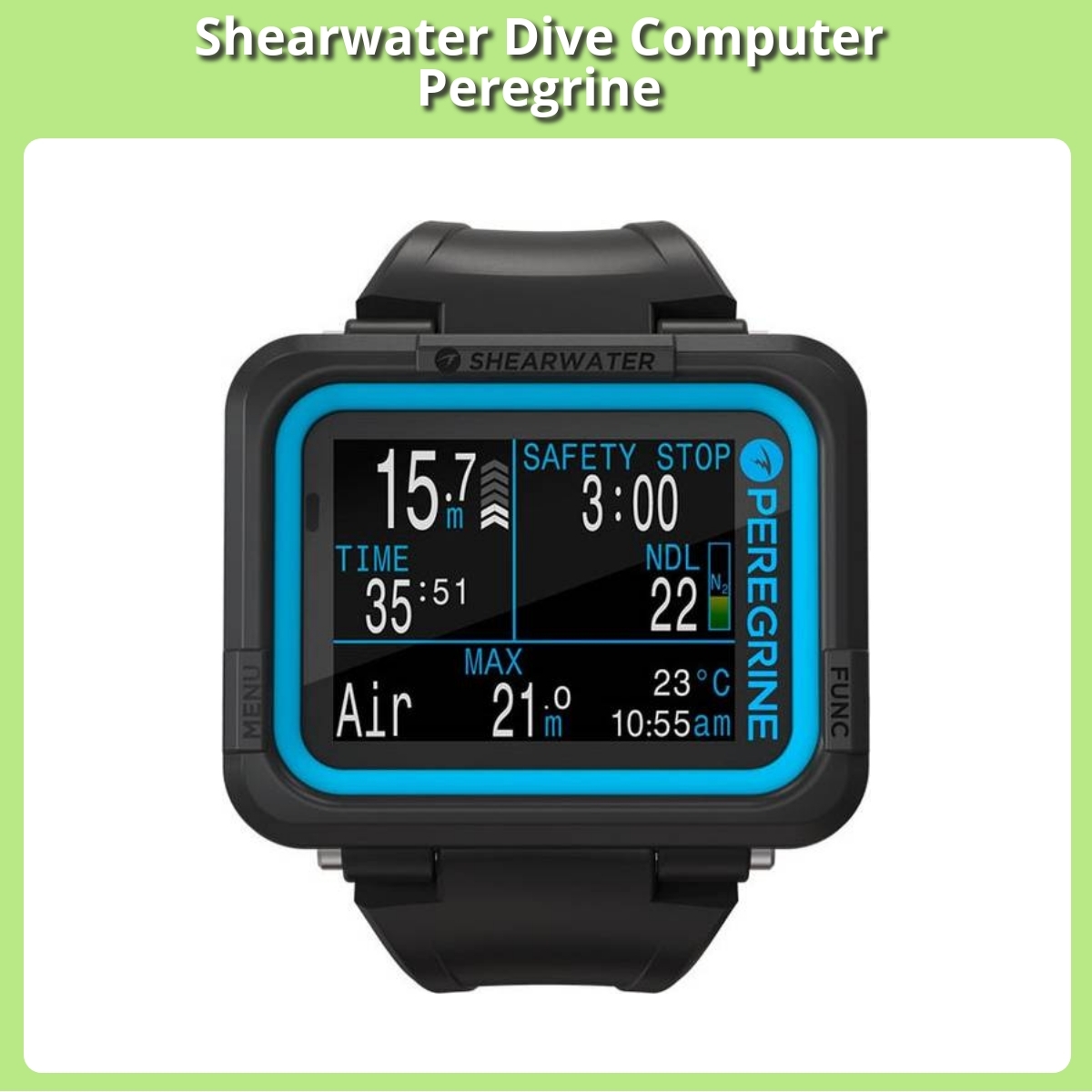 Anmeldelse af Shearwater Dive Computer Peregrine