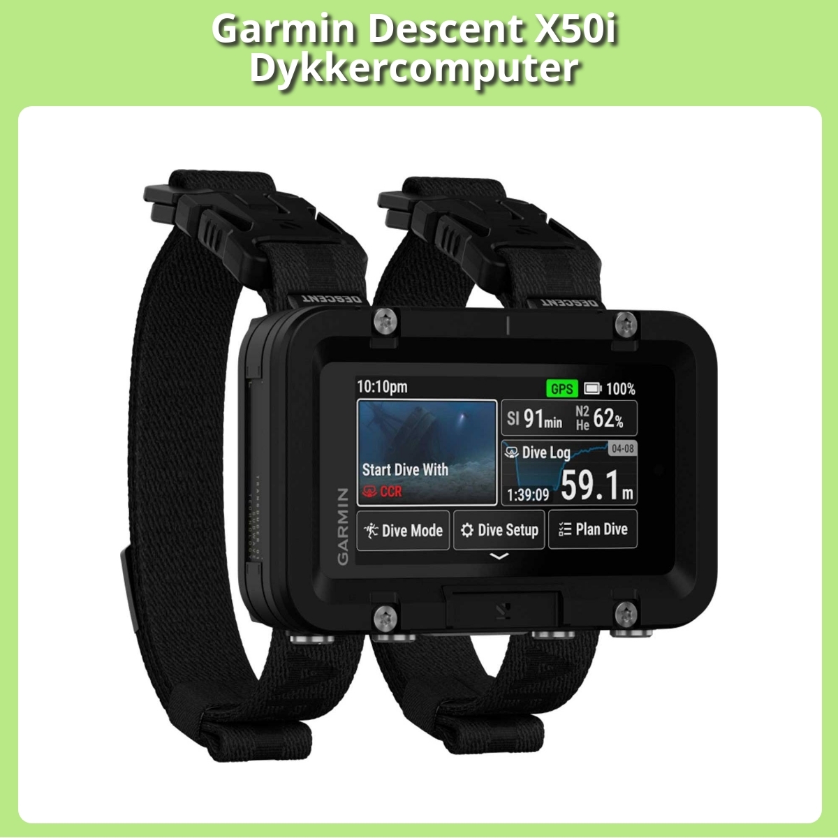 Anmeldelse af Garmin Descent X50i Dykkercomputer
