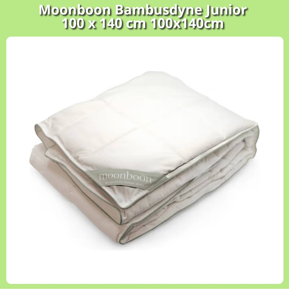 Anmeldelse af Moonboon Bambusdyne Junior 100 x 140 cm 100x140cm