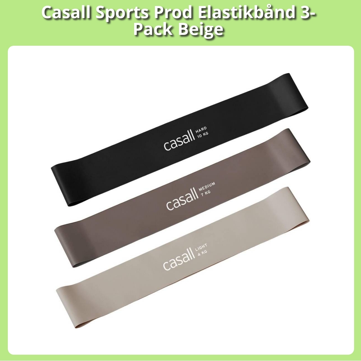 Anmeldelse af Casall Sports Prod Elastikbånd 3-Pack Beige