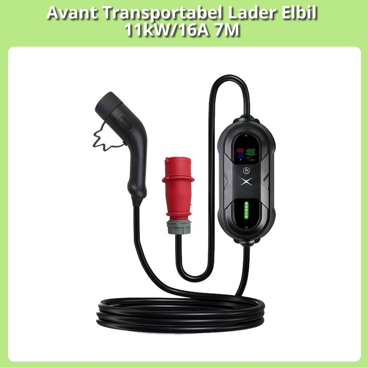 Anmeldelse af Avant Transportabel Lader Elbil 11kW/16A 7M