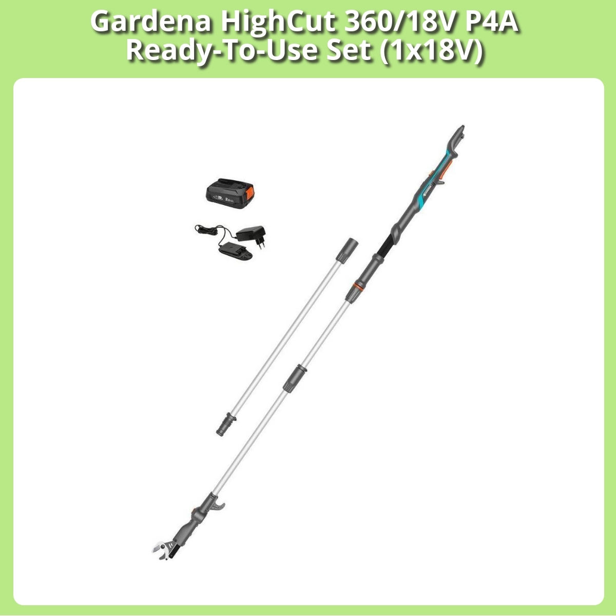 Anmeldelse af Gardena HighCut 360/18V P4A Ready-To-Use Set (1x18V)