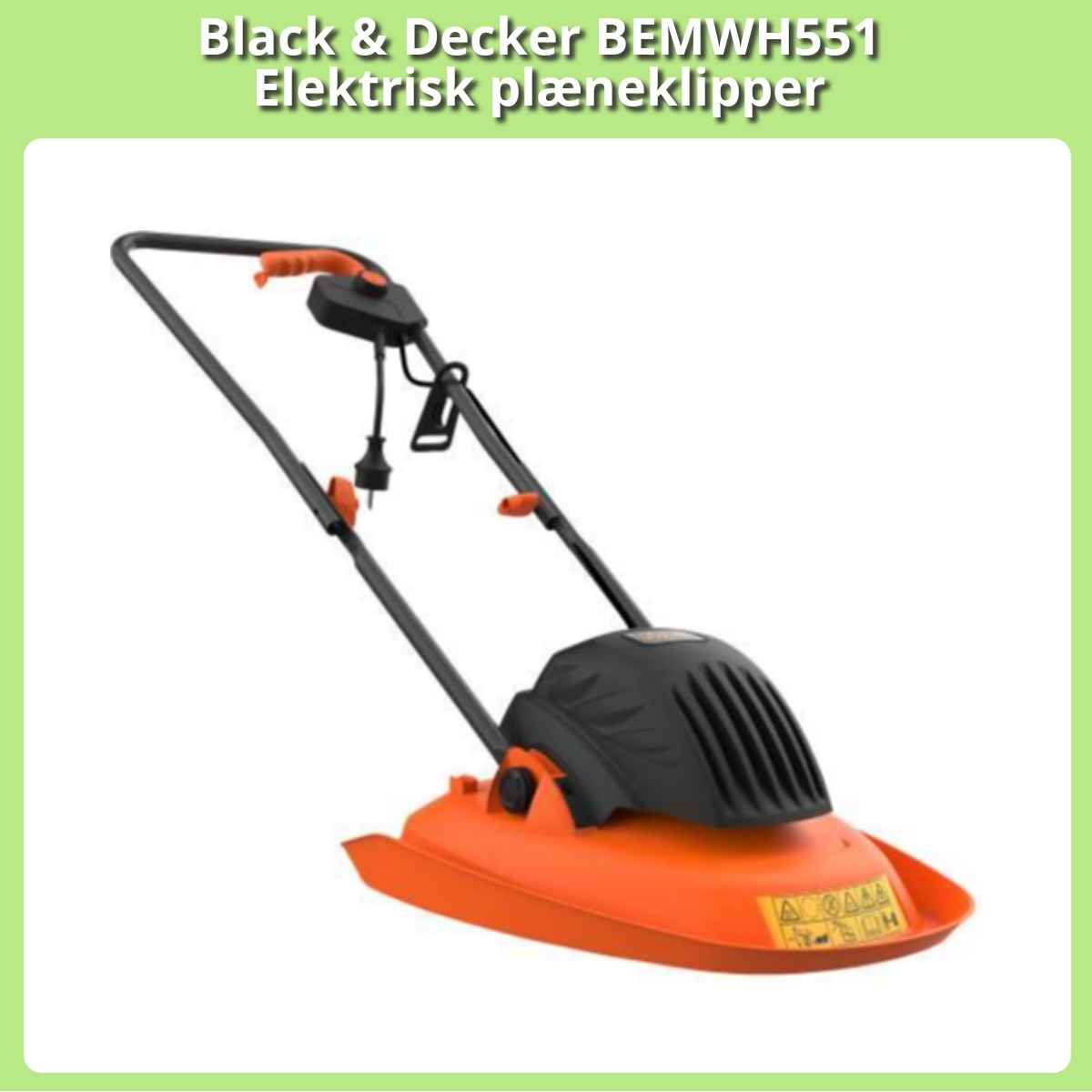 Anmeldelse af Black & Decker BEMWH551 Elektrisk plæneklipper