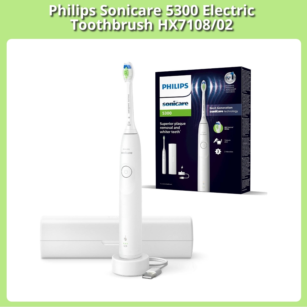 Anmeldelse af Philips Sonicare 5300 Electric Toothbrush HX7108/02