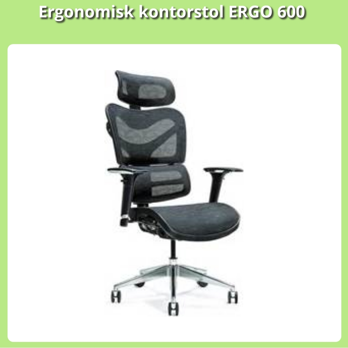 Anmeldelse af Ergonomisk kontorstol ERGO 600