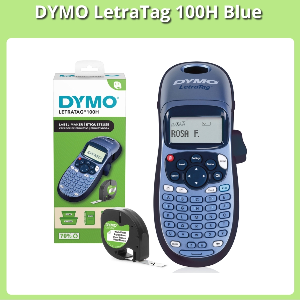 Anmeldelse af DYMO LetraTag 100H Blue