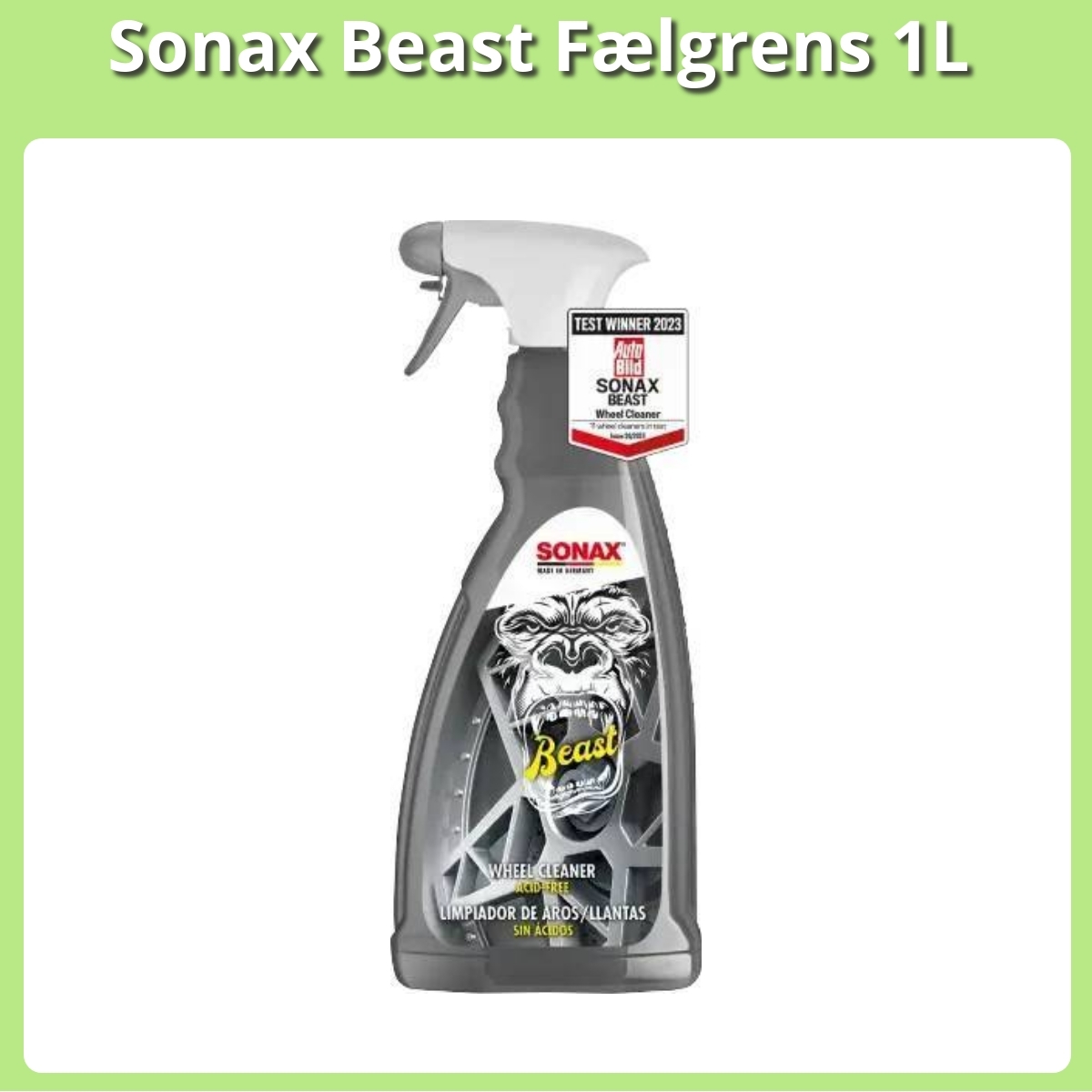 Anmeldelse af Sonax Beast Fælgrens 1L