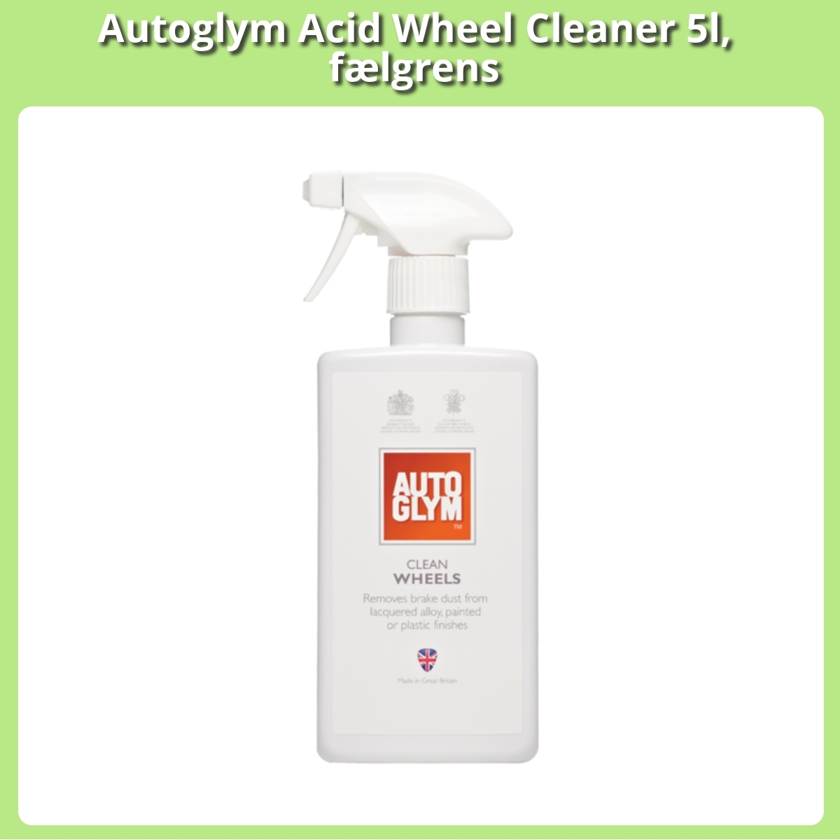 Anmeldelse af Autoglym Acid Wheel Cleaner 5l, fælgrens