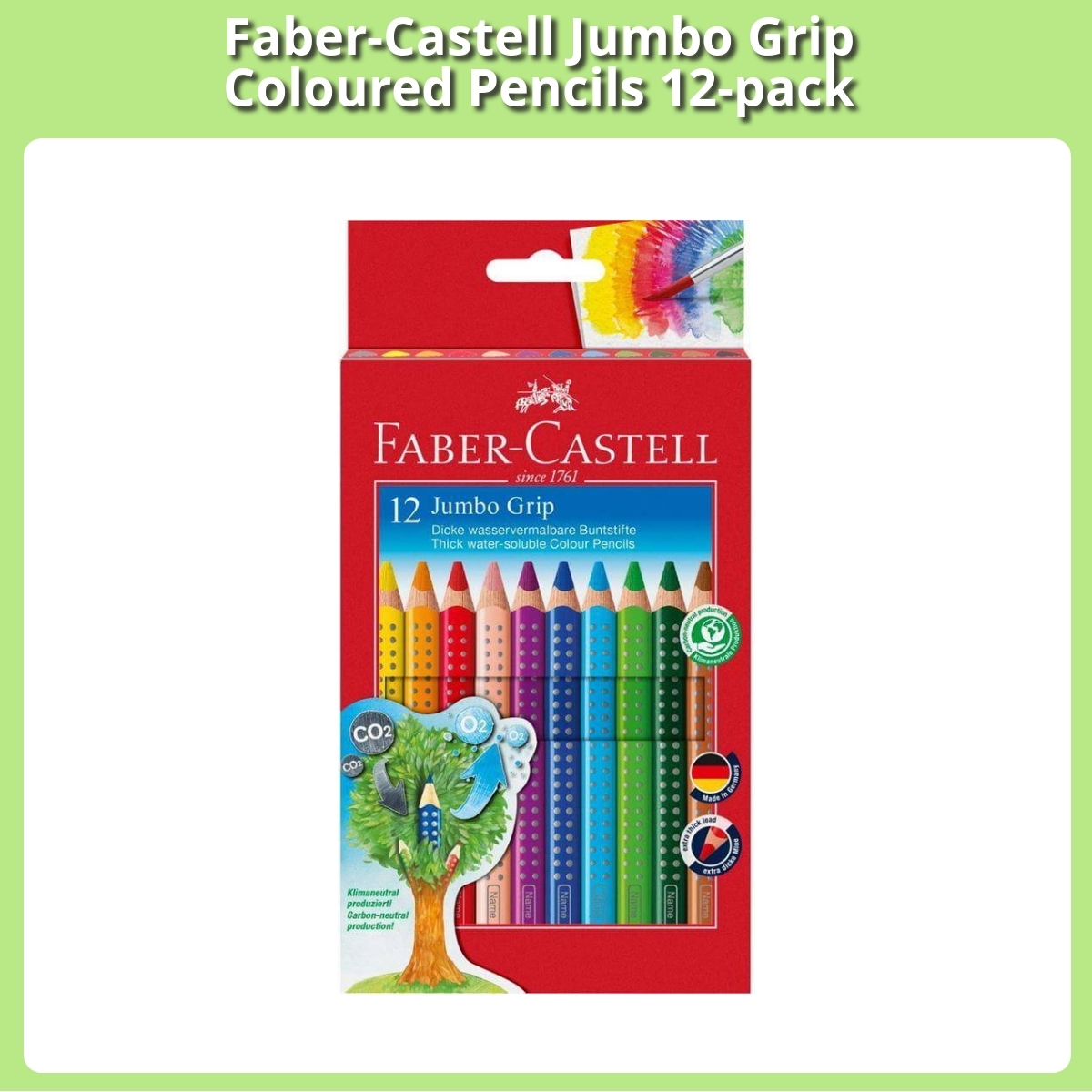 Anmeldelse af Faber-Castell Jumbo Grip Coloured Pencils 12-pack