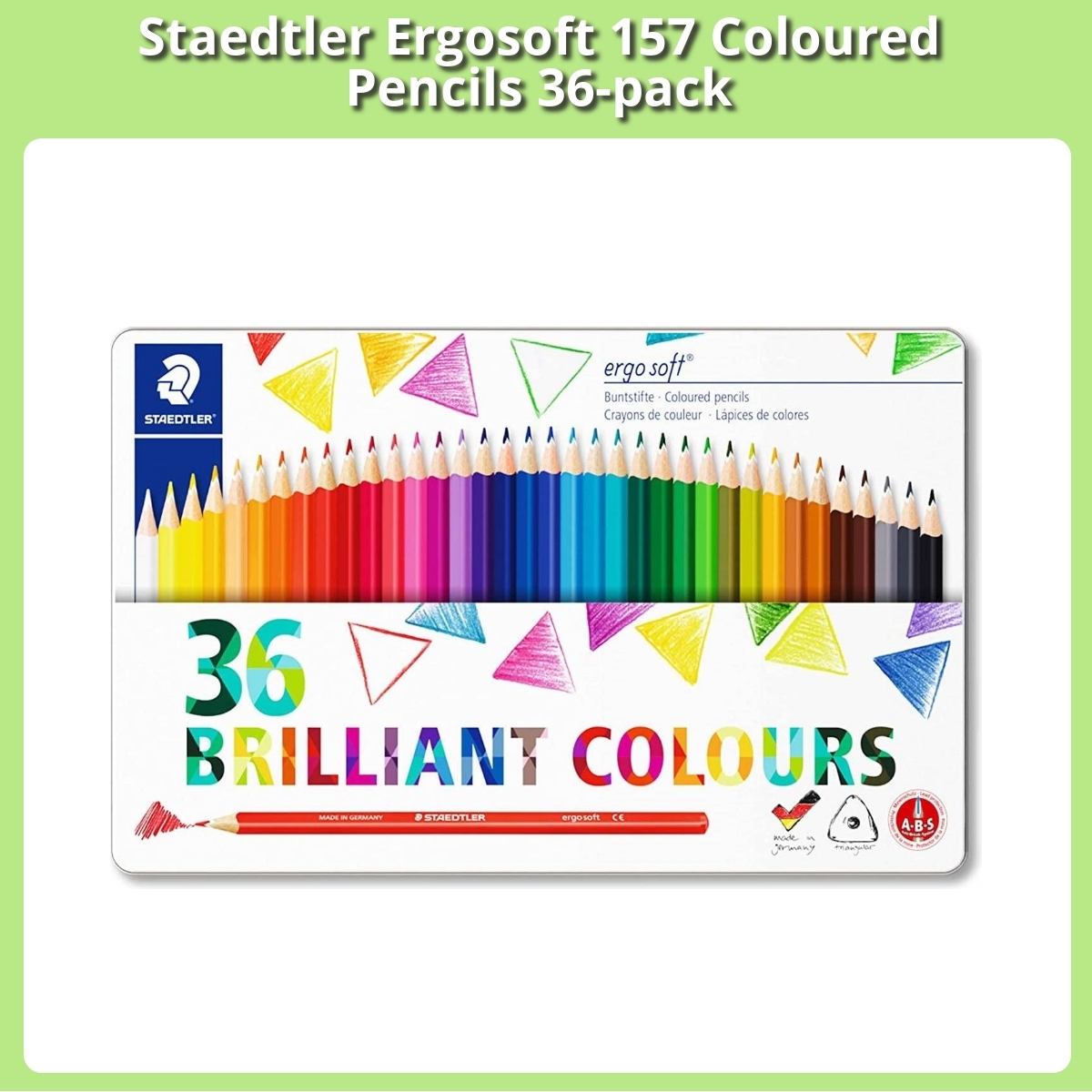 Anmeldelse af Staedtler Ergosoft 157 Coloured Pencils 36-pack