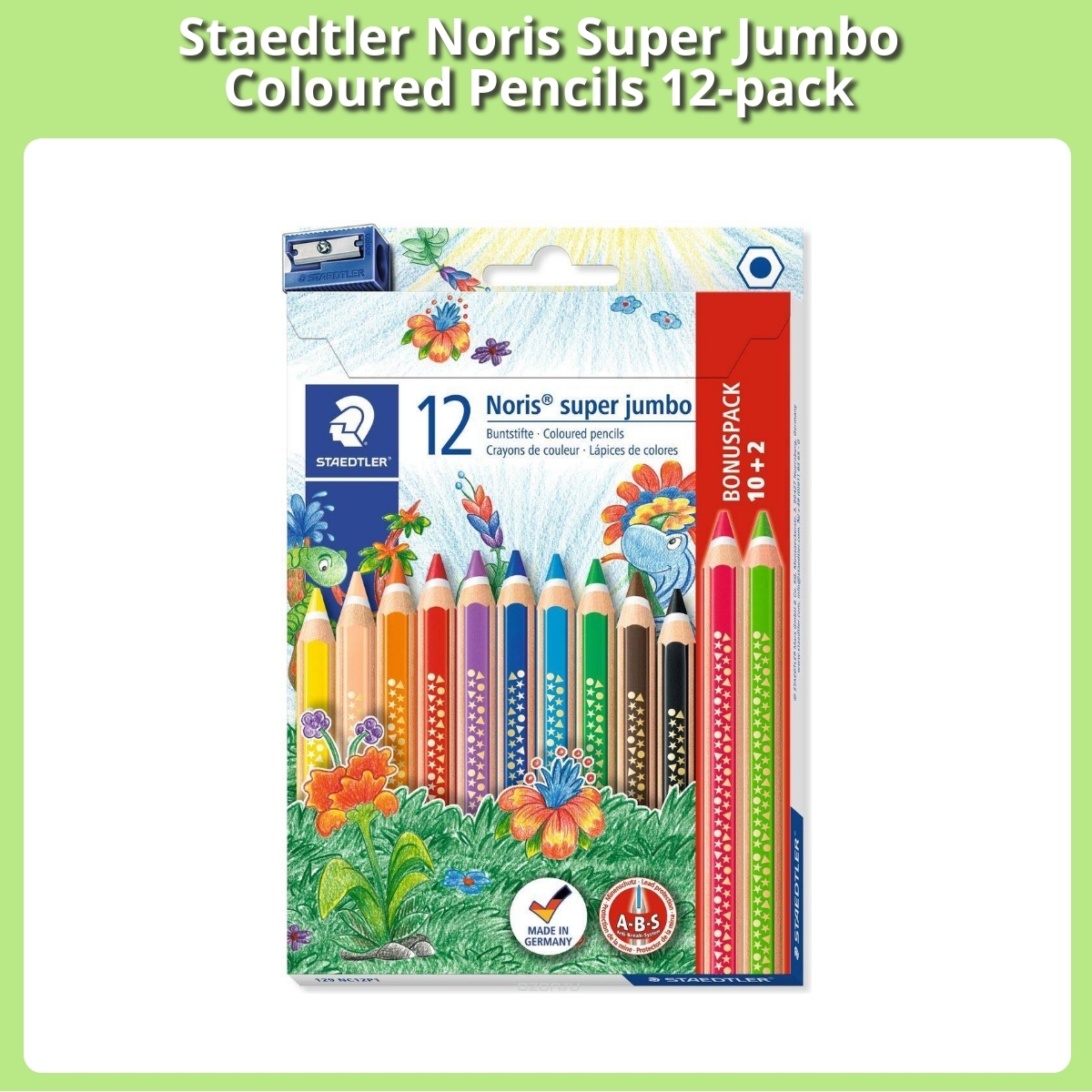 Anmeldelse af Staedtler Noris Super Jumbo Coloured Pencils 12-pack