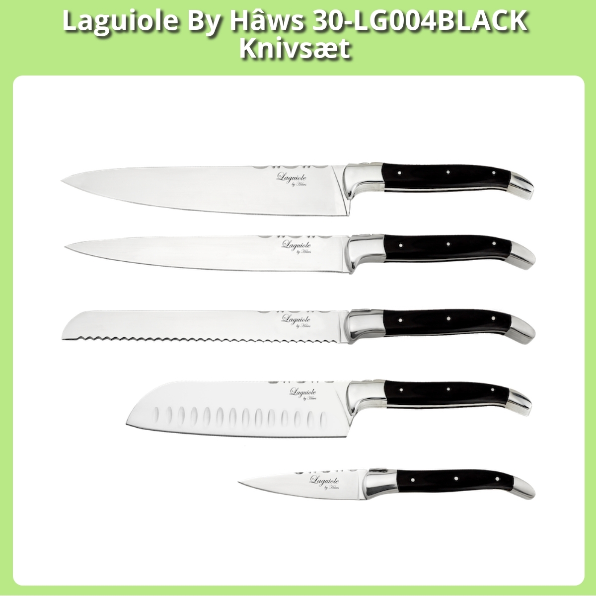 Anmeldelse af Laguiole By Hâws 30-LG004BLACK Knivsæt