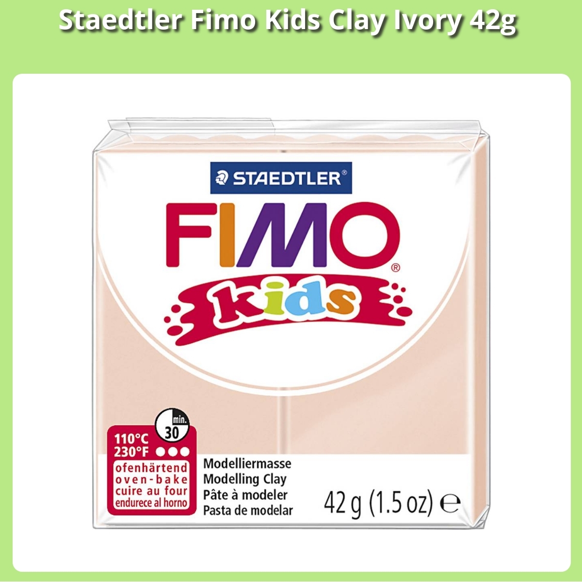 Anmeldelse af Staedtler Fimo Kids Clay Ivory 42g