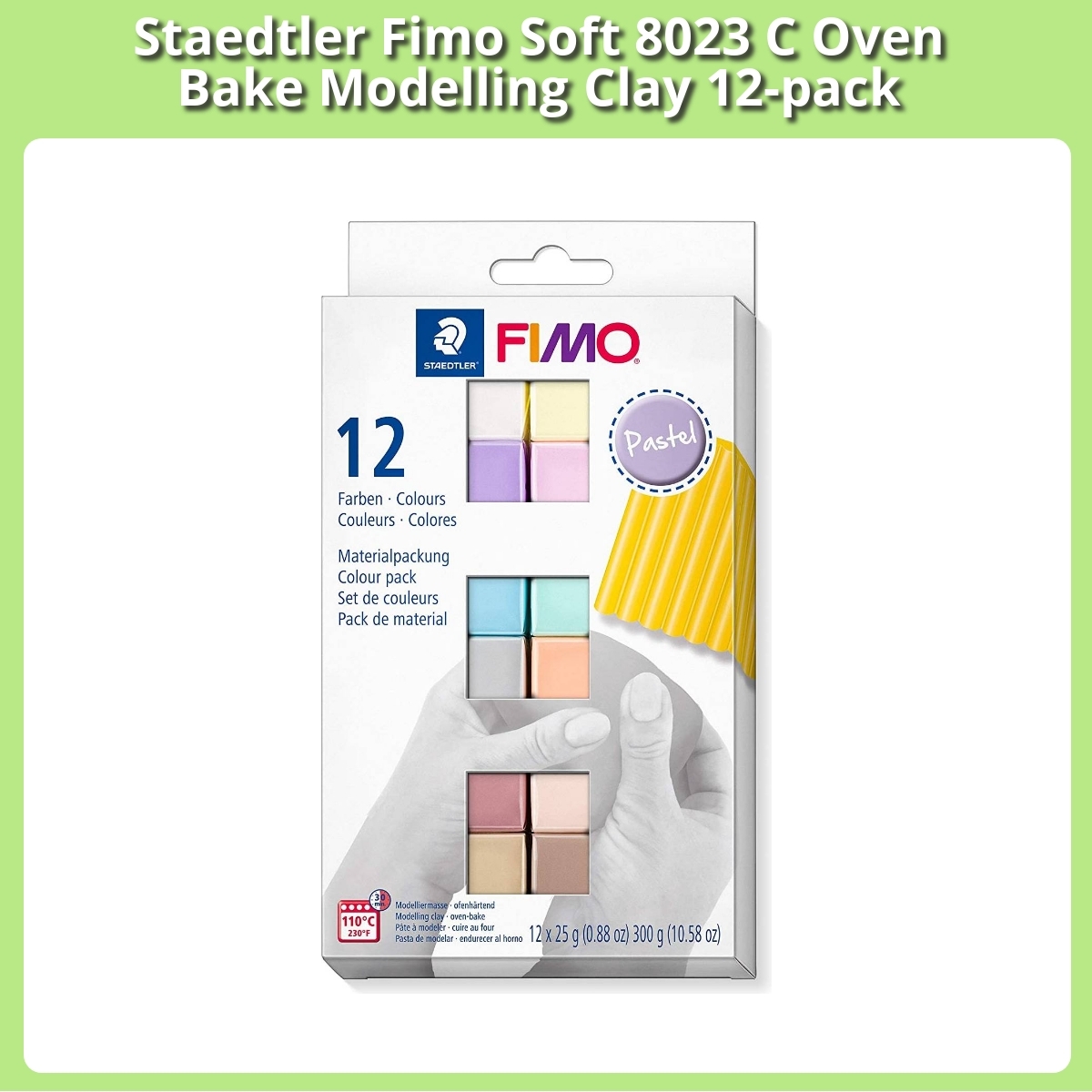 Anmeldelse af Staedtler Fimo Soft 8023 C Oven Bake Modelling Clay 12-pack