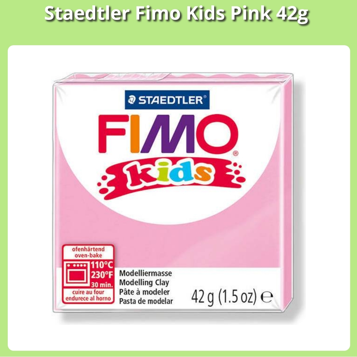 Anmeldelse af Staedtler Fimo Kids Pink 42g