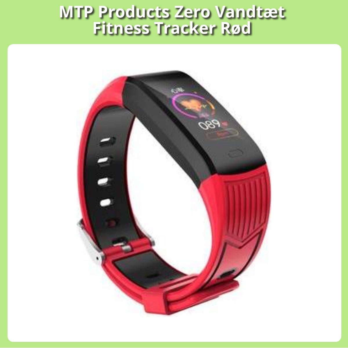 Anmeldelse af MTP Products Zero Vandtæt Fitness Tracker Rød